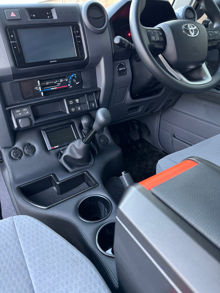 Premium Full Length Floor Console with Charging Sockets & Scan Gauge III