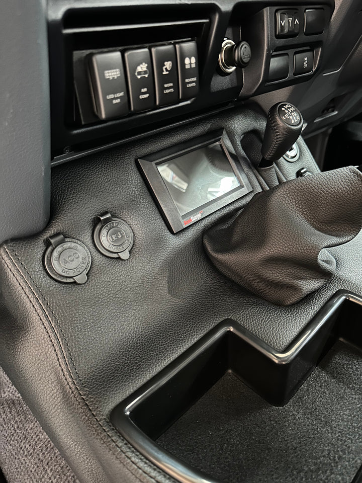 Premium Full Length Floor Console with Charging Sockets & Scan Gauge III