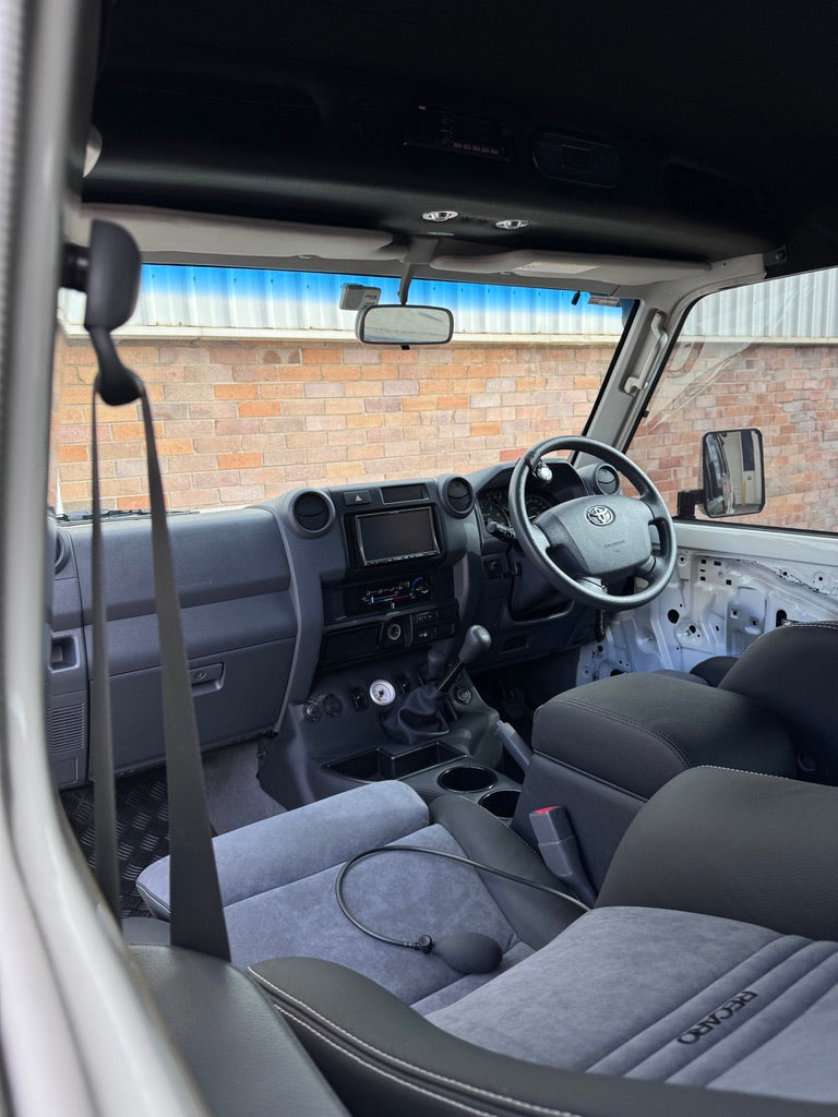 Premium Full Length Console with Charging Sockets & Airbag Man Provision