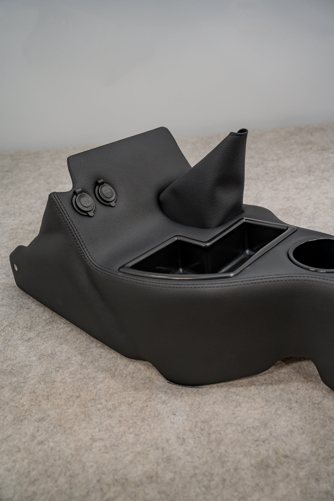 Original Full Length Floor Console With Charging Sockets | Steel Dash