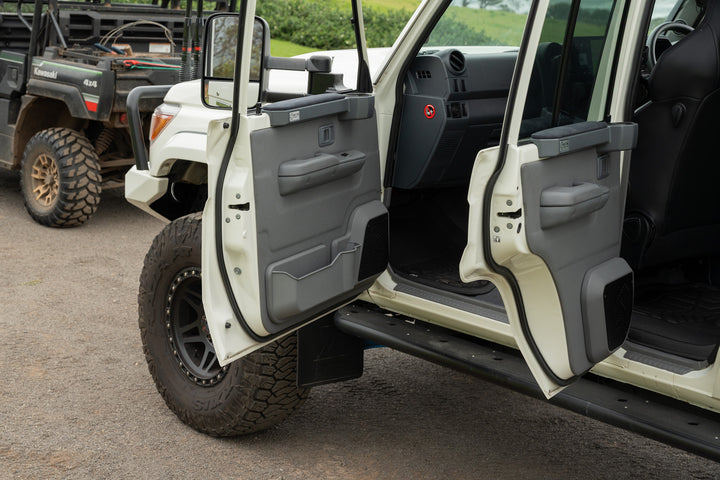 Premium Front Door Speaker Pods + Optional Door Trims with 3D Moulding