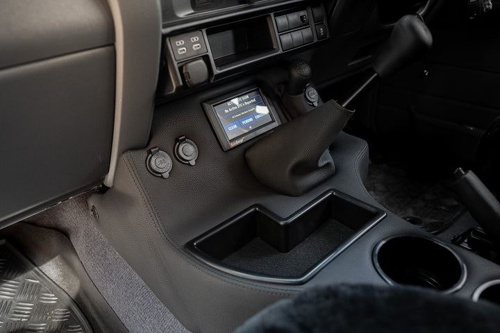 Premium Full Length Floor Console with Charging Sockets & Scan Gauge III