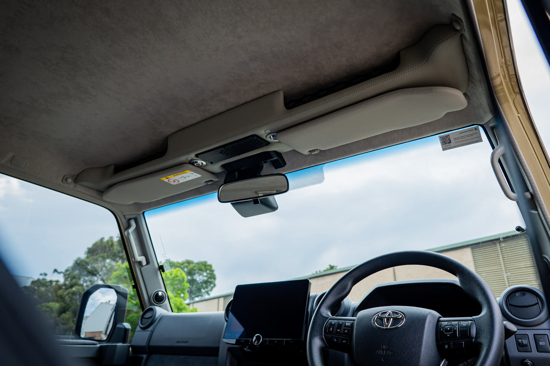 Full Facia Roof Console | 79 Dual Cab &amp; 76 Wagon 2023+Facelift Model