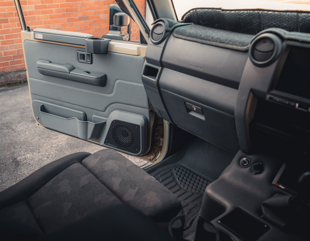 Front 3D Door Trims with Premium Speaker Door Pods