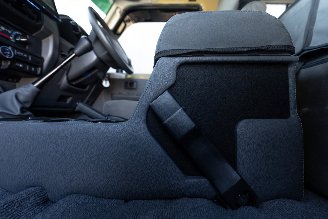 Original Full Length Floor Console with Charging Sockets and Scan Gauge III | TroopCarrier