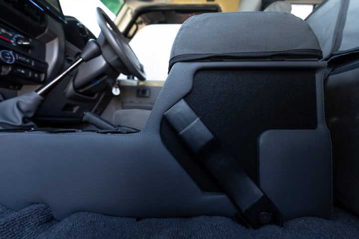 Original Full Length Floor Console with Charging Sockets and Scan Gauge III | TroopCarrier