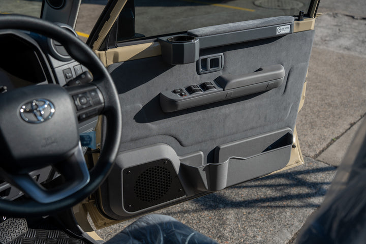 Front Premium Speaker Door Pods + Optional Plain Door Trims (no 3D moulding)