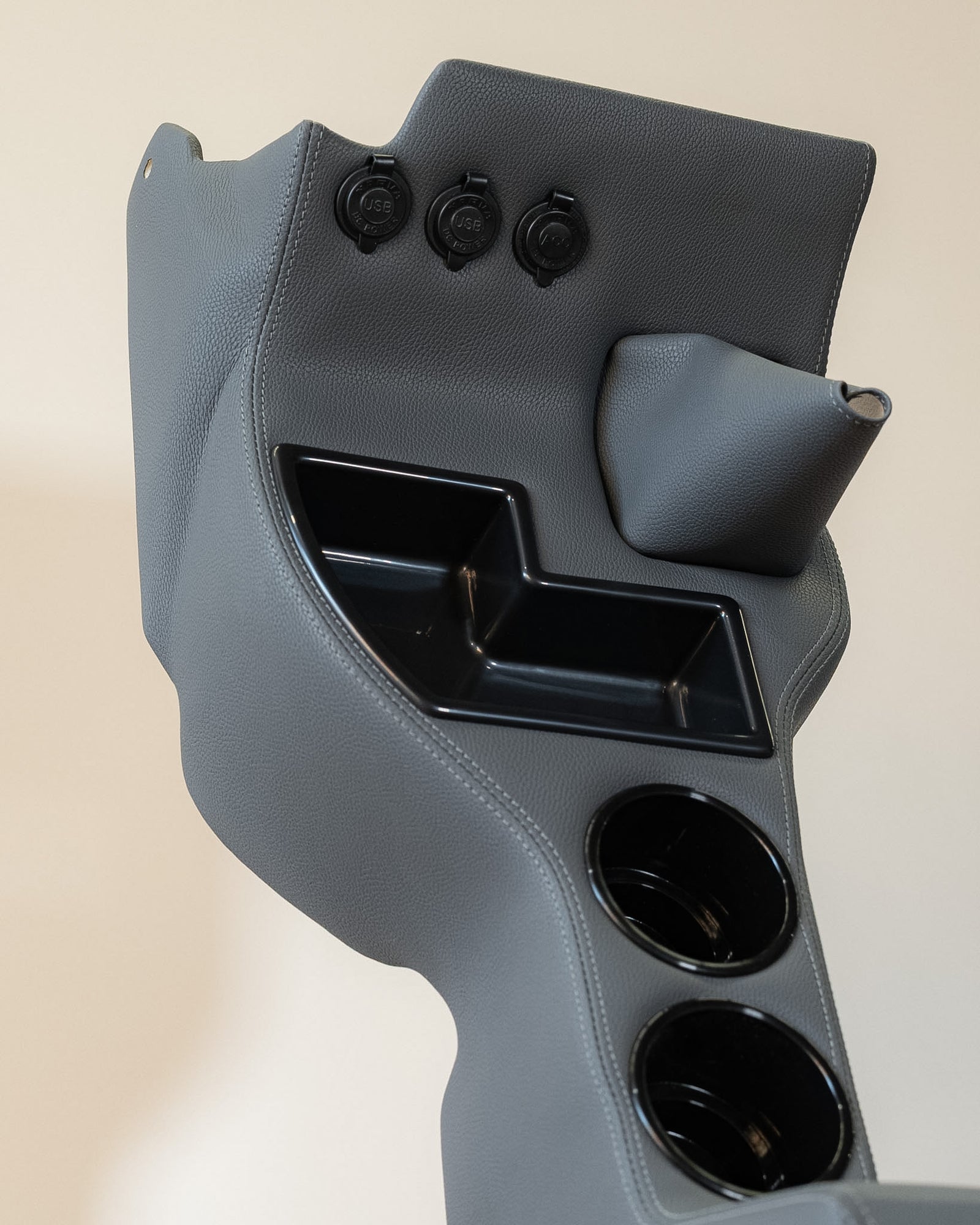 Original  Floor Console - (3) Sockets | Steel Dash