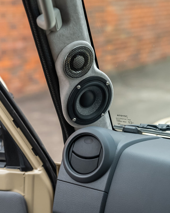 3-way A-Pillar Speaker Pods 70 Series LandCruiser (Tweeter + Midrange)