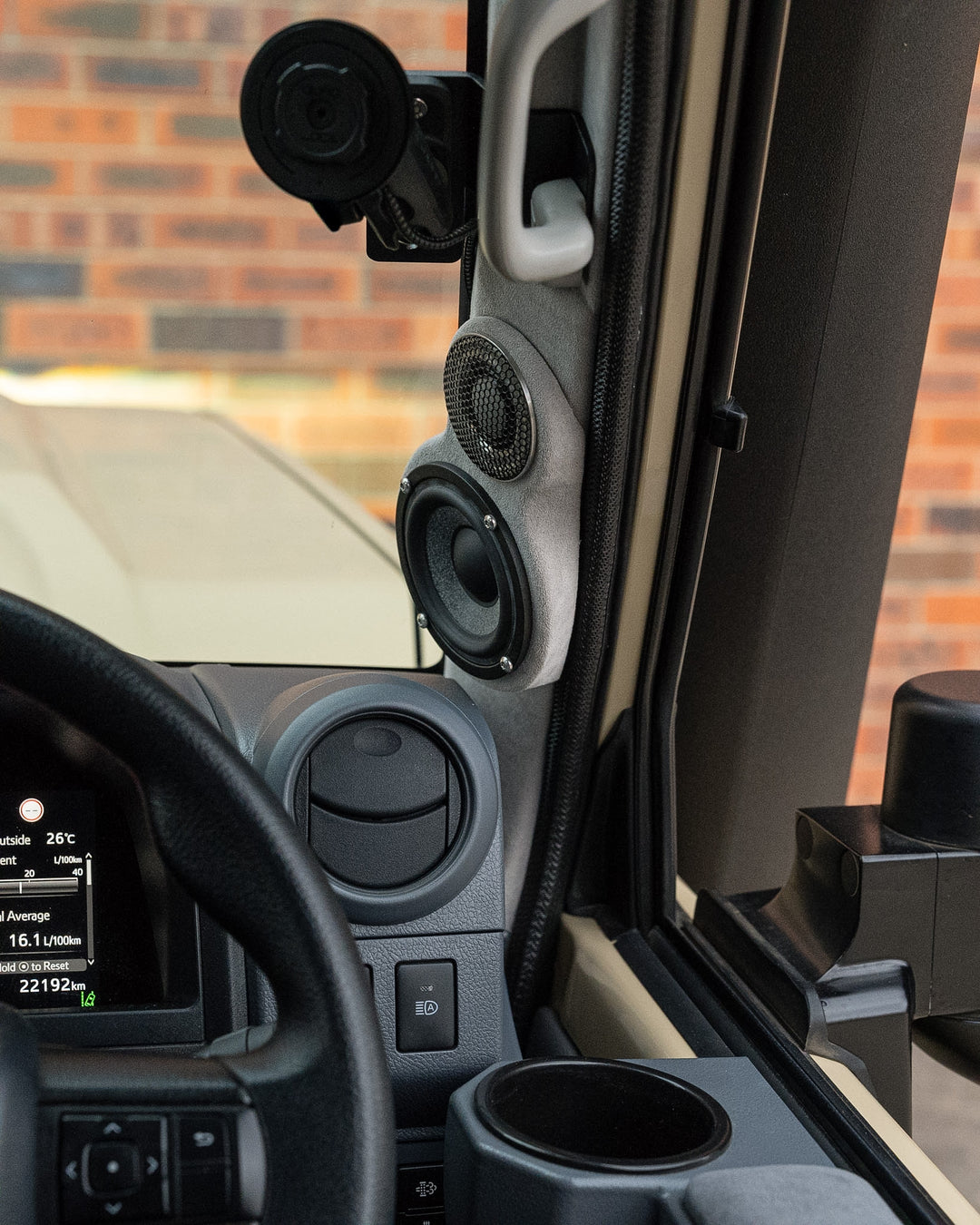 3-way A-Pillar Speaker Pods 70 Series LandCruiser (Tweeter + Midrange)
