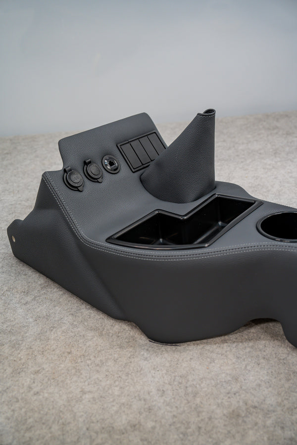 New#43 – Original Full Length Floor Console with 4 Rocker & 3 Sockets - 79 Series Dual Cab or 76 Series Wagon