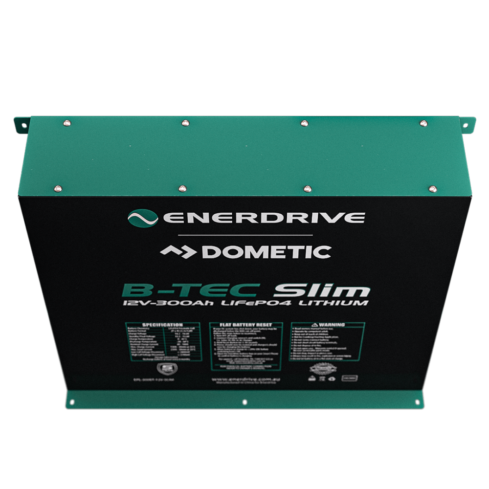 B‑TEC 12 V 300 Ah Slimline Lithium Battery