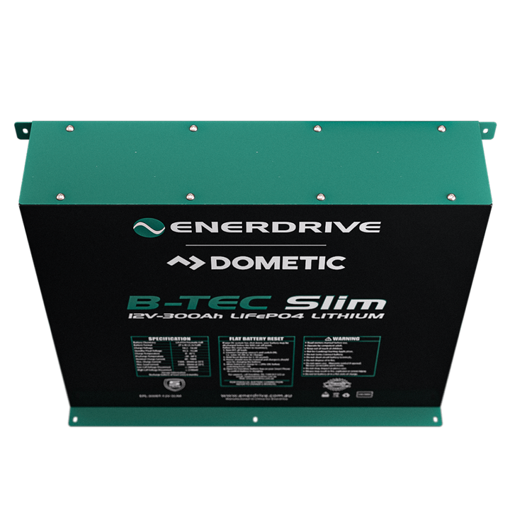 B‑TEC 12 V 300 Ah Slimline Lithium Battery