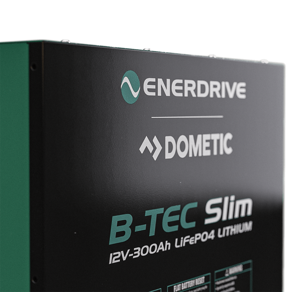 B‑TEC 12 V 300 Ah Slimline Lithium Battery