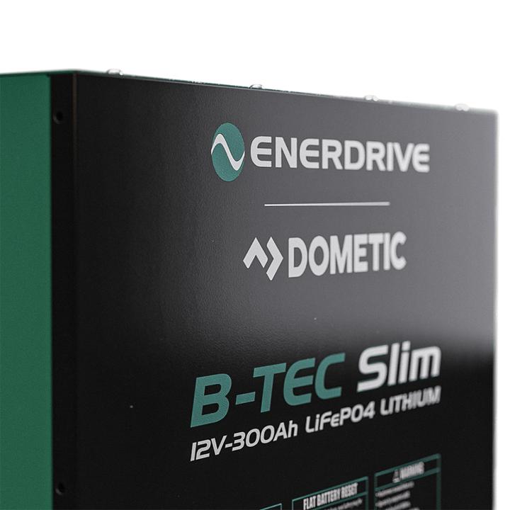 B‑TEC 12 V 300 Ah Slimline Lithium Battery