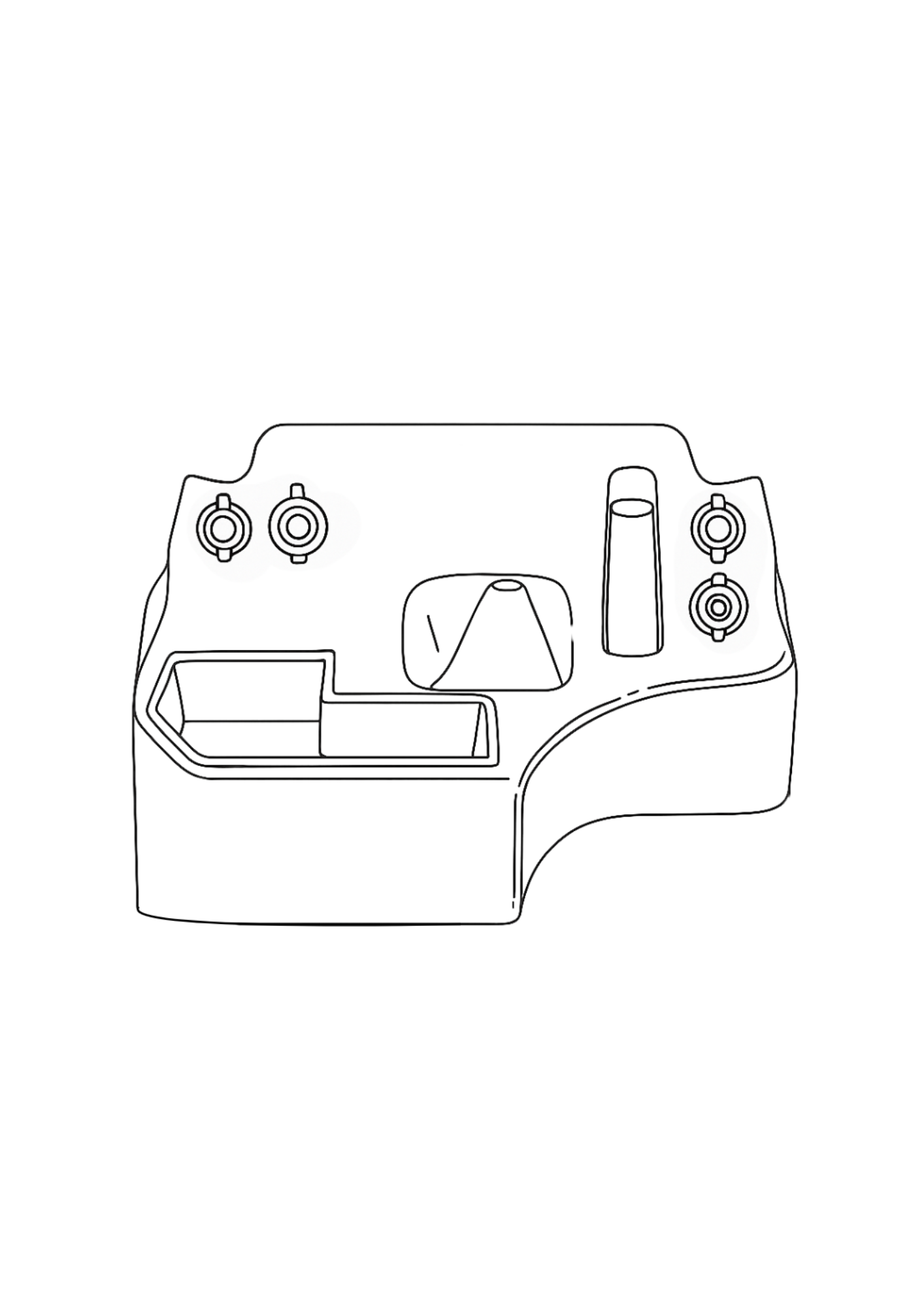 Premium Floor Console - Charging Sockets