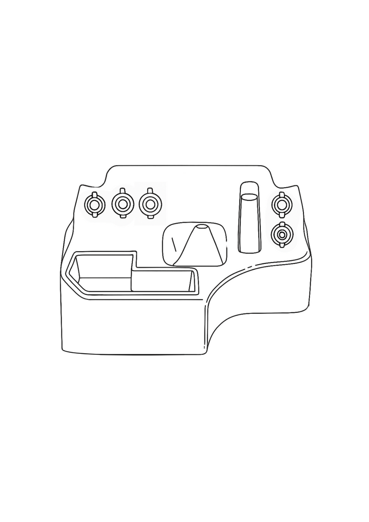 Premium Full Length Console with (3) Charging Sockets