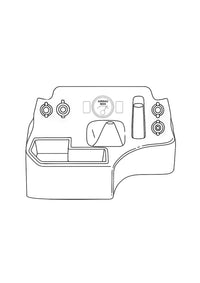 Premium  Floor Console - Charging Sockets & Airbag Man Provision | TroopCarrier