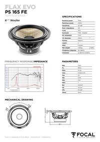 Focal Flax Evo PS 165 FE – 6.5" 2-Way Component Speakers