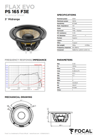 Focal Flax Evo PS 165 F3E – 6.5" 3-Way Component Speakers