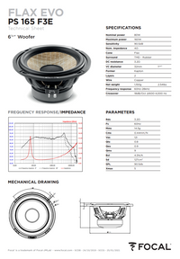 Focal Flax Evo PS 165 F3E – 6.5" 3-Way Component Speakers