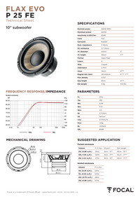 Focal Flax Evo P 25 FE – 10" Subwoofer