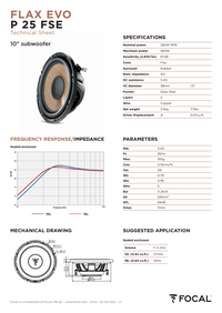 Focal Flax Evo P 25 FSE – 10" Shallow-Mount Subwoofer