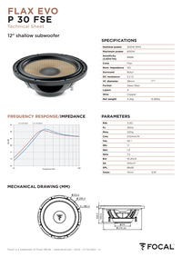Focal Flax Evo P 30 FSE – 12" Shallow-Mount Subwoofer