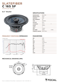 Focal C 165 SF – 6.5" Coaxial Speakers