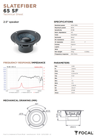 Focal 65 SF – 65mm Midrange Speakers