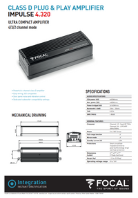 Focal Impulse 4.320 – Compact 4-Channel Amplifier