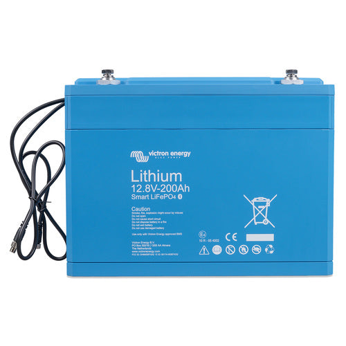 Victron Lithium LiFePO4 Battery | 12.8V 200Ah | Smart (BAT512120610)
