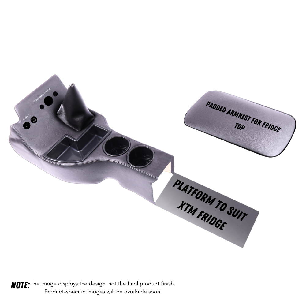 Original Full Length Fridge Console with Charging Sockets and Airbag Man Provision