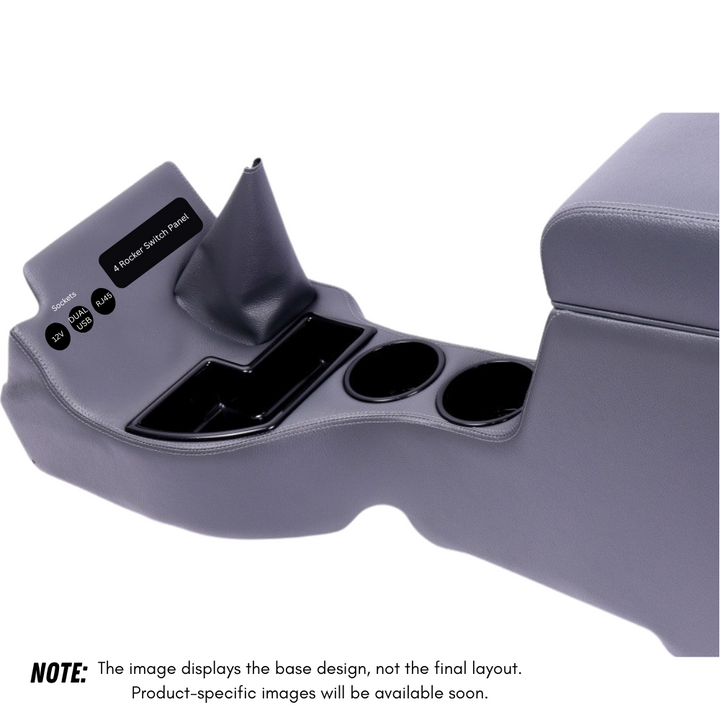 Original Full Length Floor Console with (3) Sockets and (4) Rocker Switch Panel | TroopCarrier