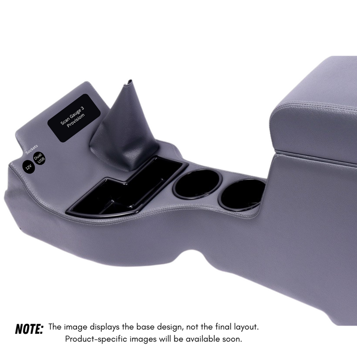 Original Full Length Floor Console with Charging Sockets and Scan Gauge III | TroopCarrier