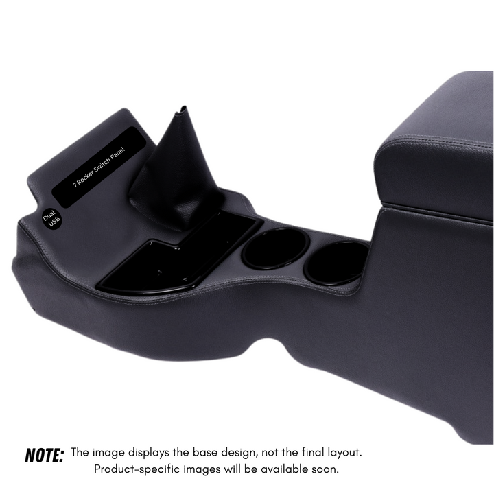 Original Full Length Floor Console with USB and (7) Rocker Switch Panel